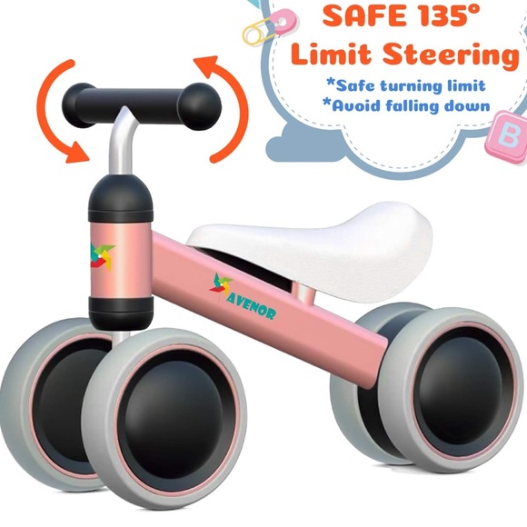 Avenor l Pink and White l Baby Balance Bike - Picture 5 of 6